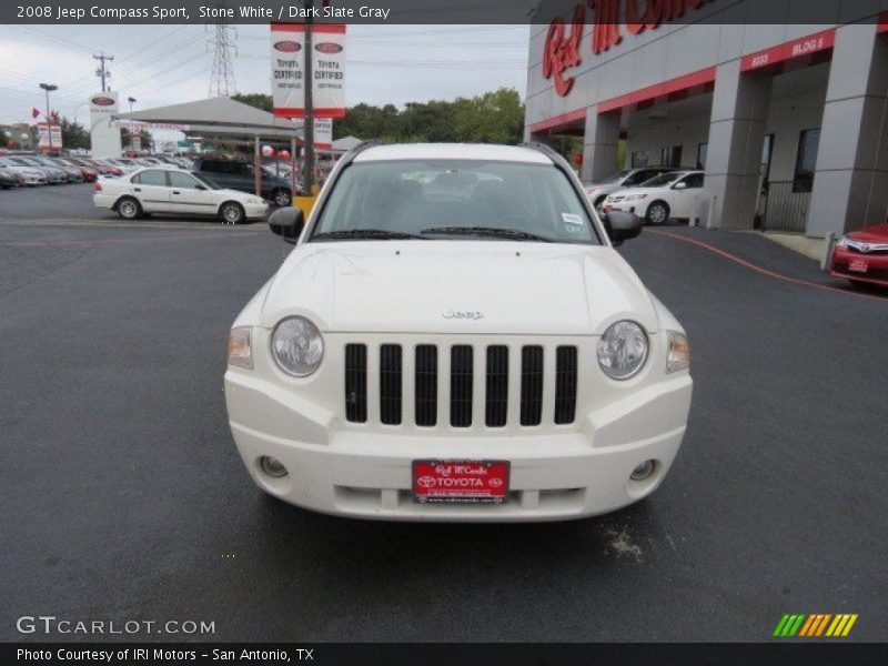 Stone White / Dark Slate Gray 2008 Jeep Compass Sport