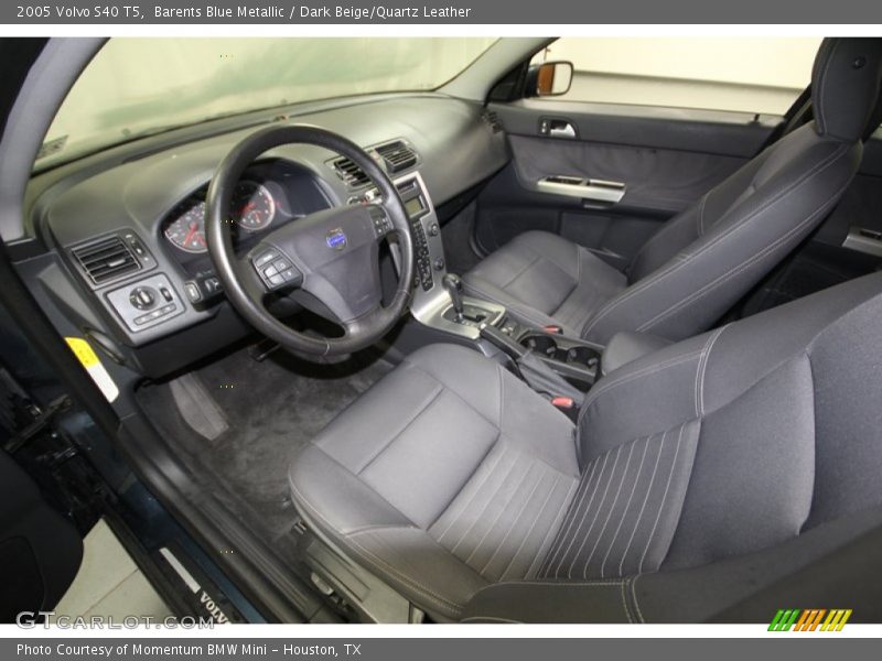 Barents Blue Metallic / Dark Beige/Quartz Leather 2005 Volvo S40 T5