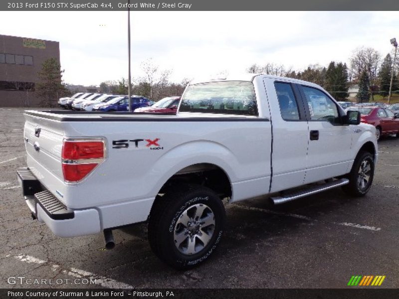 Oxford White / Steel Gray 2013 Ford F150 STX SuperCab 4x4