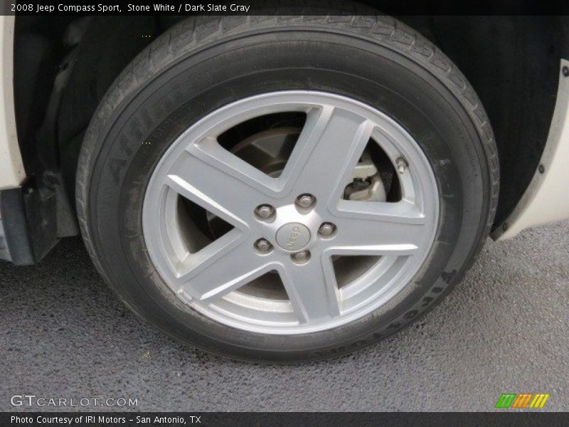Stone White / Dark Slate Gray 2008 Jeep Compass Sport