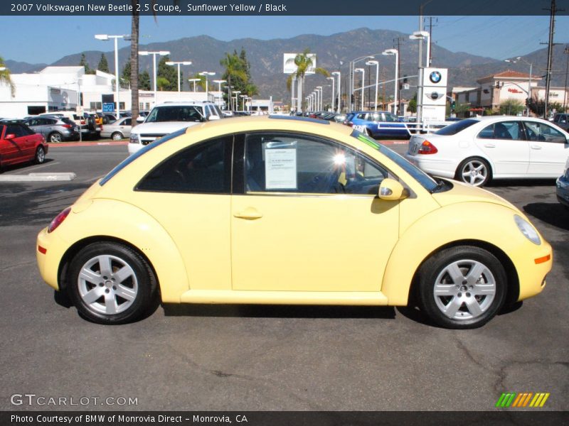 Sunflower Yellow / Black 2007 Volkswagen New Beetle 2.5 Coupe