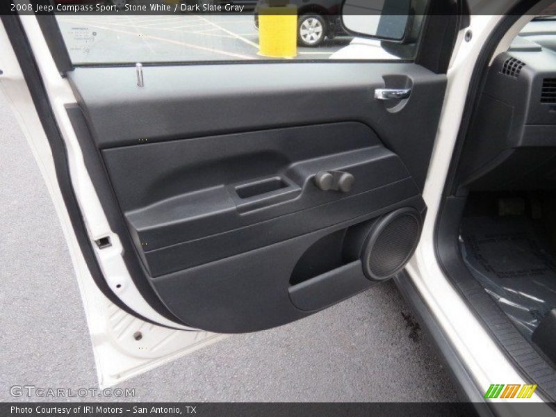 Stone White / Dark Slate Gray 2008 Jeep Compass Sport