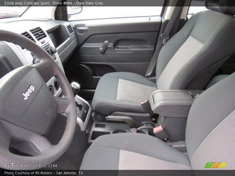 Stone White / Dark Slate Gray 2008 Jeep Compass Sport