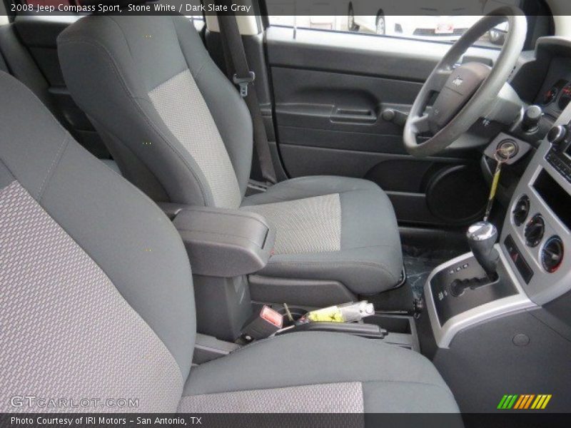 Stone White / Dark Slate Gray 2008 Jeep Compass Sport