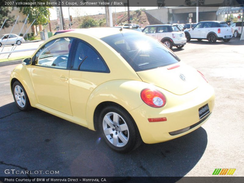 Sunflower Yellow / Black 2007 Volkswagen New Beetle 2.5 Coupe