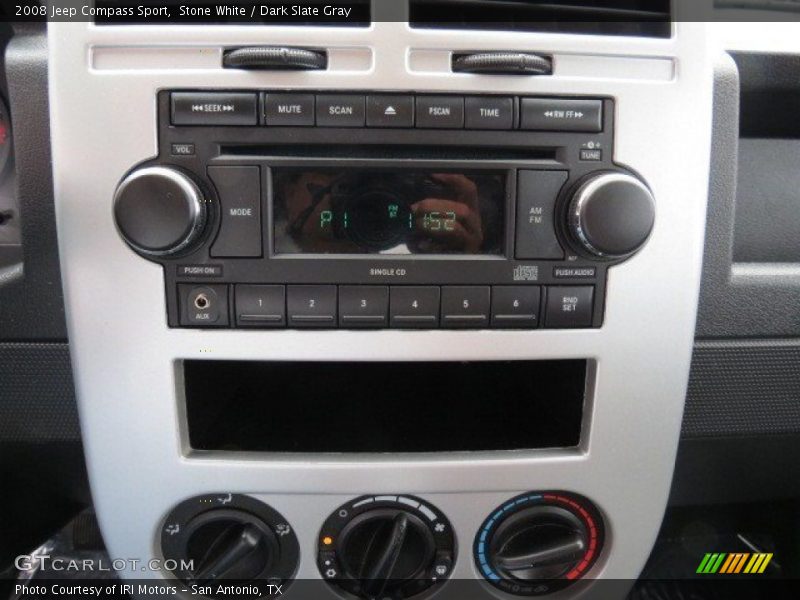 Stone White / Dark Slate Gray 2008 Jeep Compass Sport