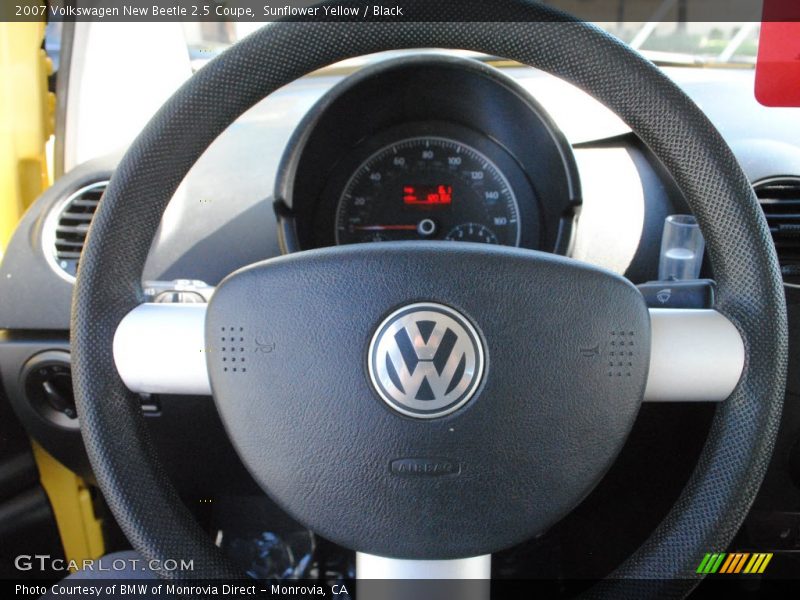 Sunflower Yellow / Black 2007 Volkswagen New Beetle 2.5 Coupe