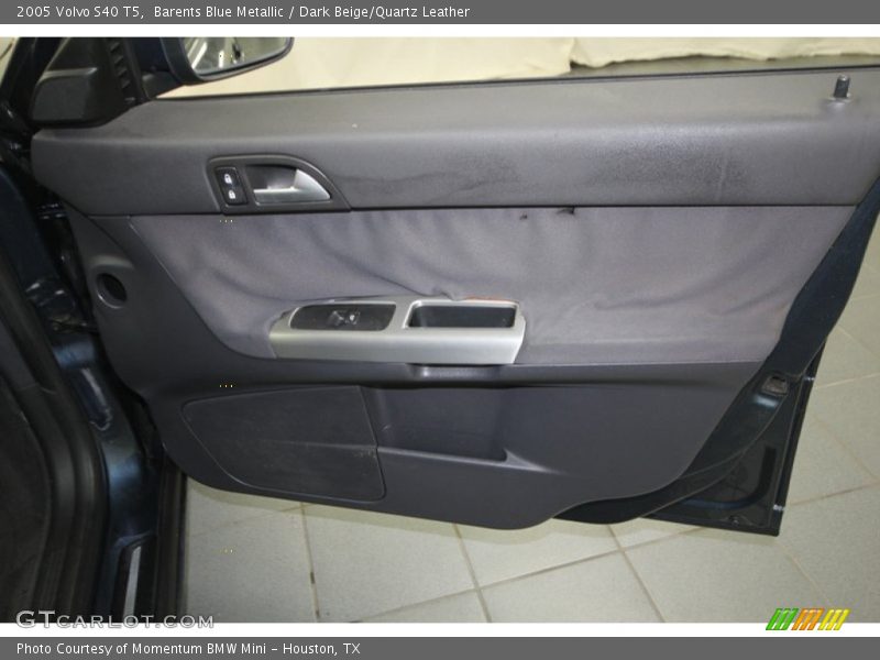 Barents Blue Metallic / Dark Beige/Quartz Leather 2005 Volvo S40 T5