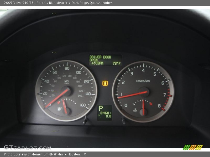 Barents Blue Metallic / Dark Beige/Quartz Leather 2005 Volvo S40 T5