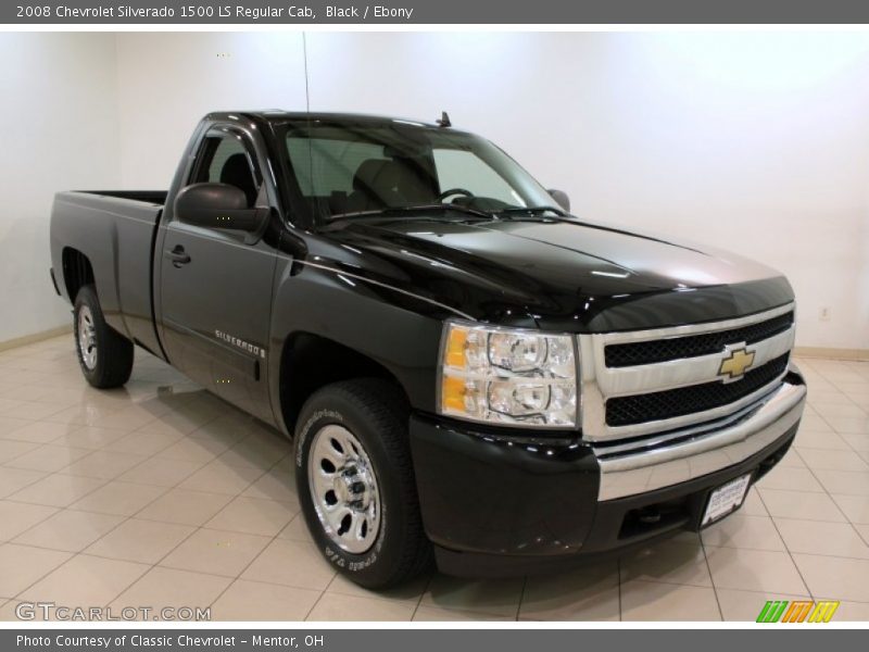 Black / Ebony 2008 Chevrolet Silverado 1500 LS Regular Cab