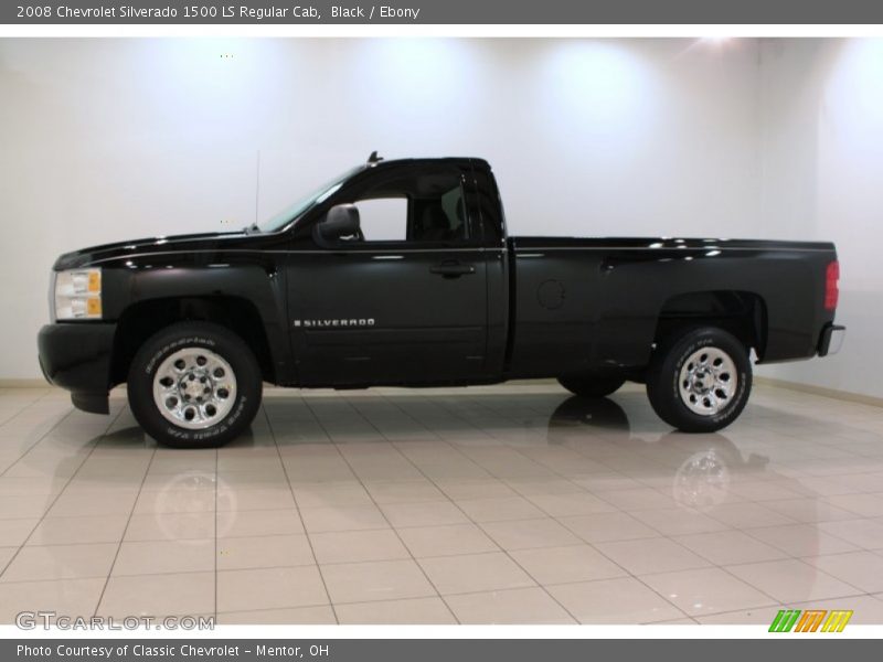 Black / Ebony 2008 Chevrolet Silverado 1500 LS Regular Cab