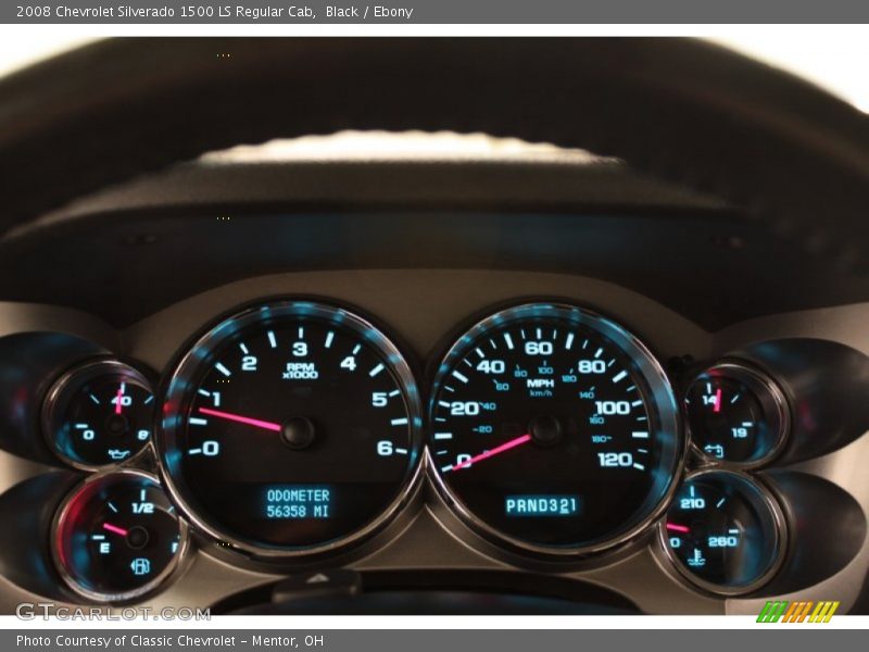 Black / Ebony 2008 Chevrolet Silverado 1500 LS Regular Cab
