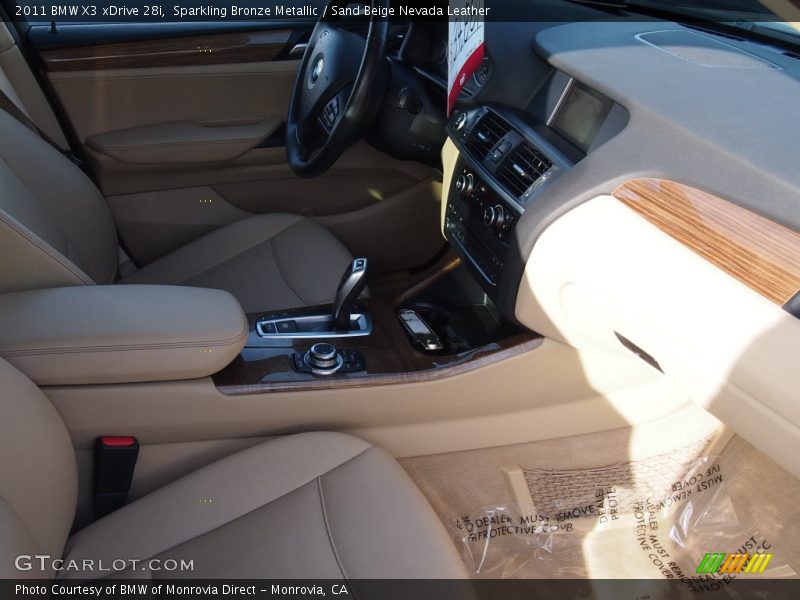Sparkling Bronze Metallic / Sand Beige Nevada Leather 2011 BMW X3 xDrive 28i