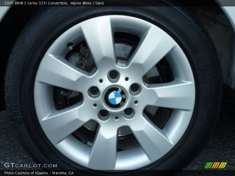 Alpine White / Sand 2005 BMW 3 Series 325i Convertible