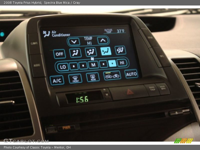 Spectra Blue Mica / Gray 2008 Toyota Prius Hybrid
