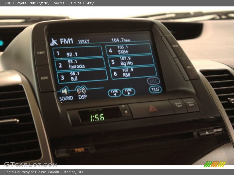 Spectra Blue Mica / Gray 2008 Toyota Prius Hybrid