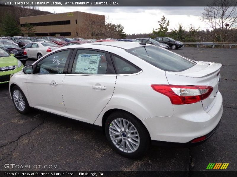  2013 Focus Titanium Sedan White Platinum