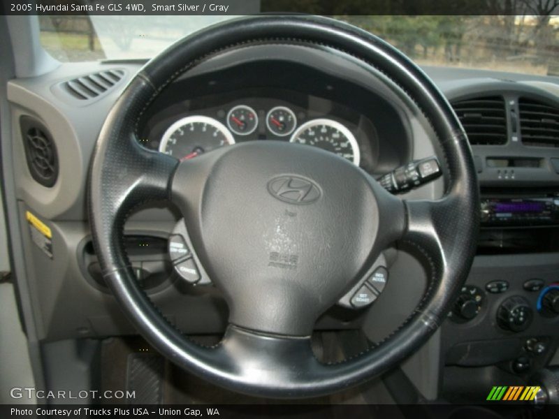 Smart Silver / Gray 2005 Hyundai Santa Fe GLS 4WD