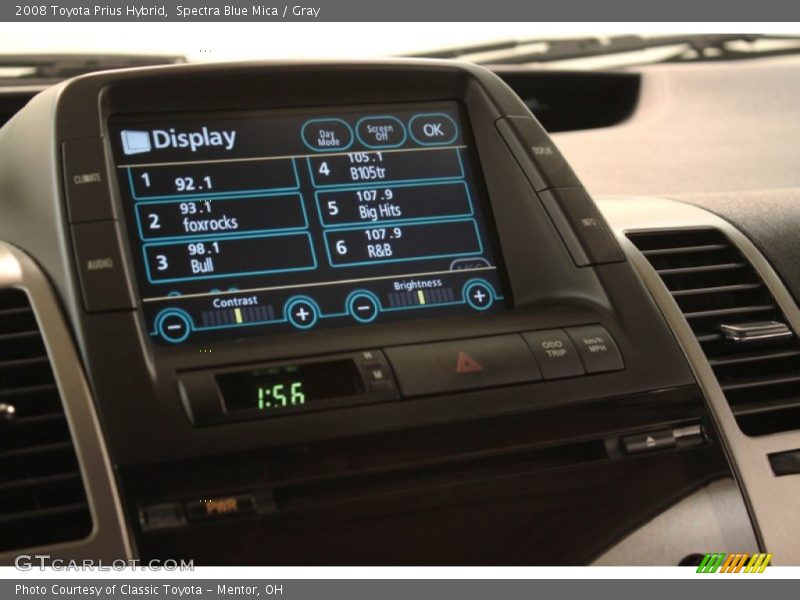 Spectra Blue Mica / Gray 2008 Toyota Prius Hybrid
