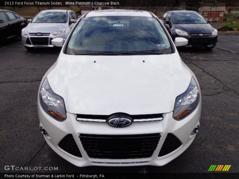  2013 Focus Titanium Sedan White Platinum