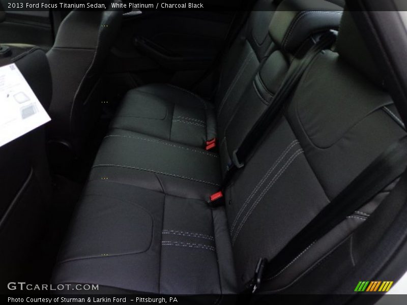 White Platinum / Charcoal Black 2013 Ford Focus Titanium Sedan