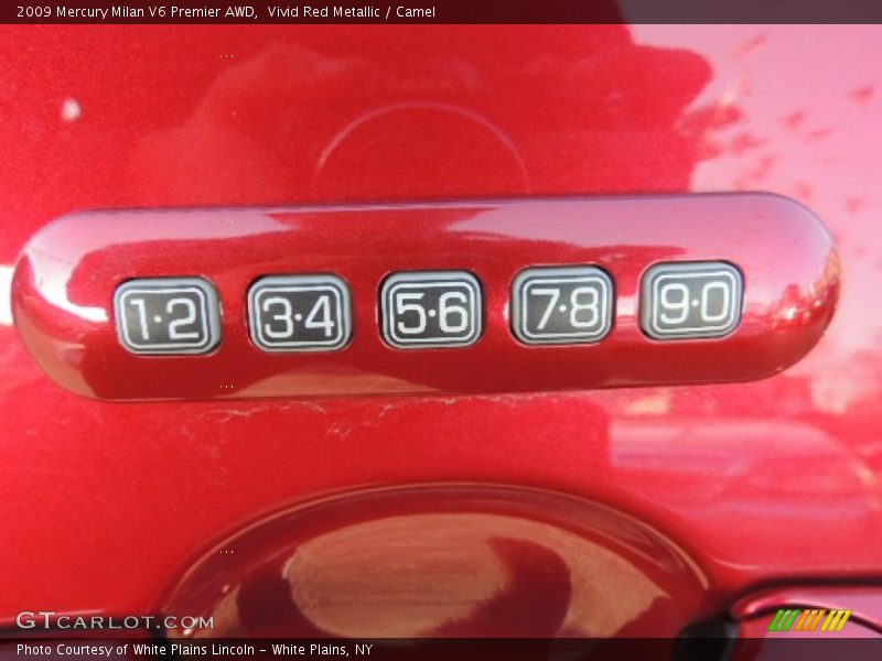 Vivid Red Metallic / Camel 2009 Mercury Milan V6 Premier AWD