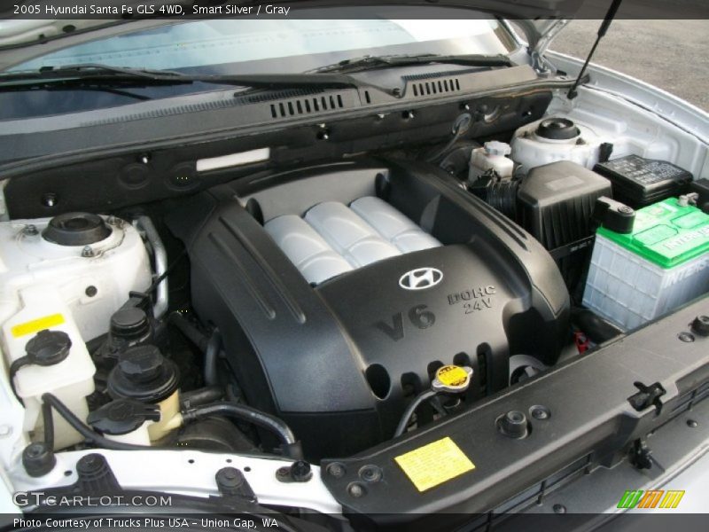 Smart Silver / Gray 2005 Hyundai Santa Fe GLS 4WD