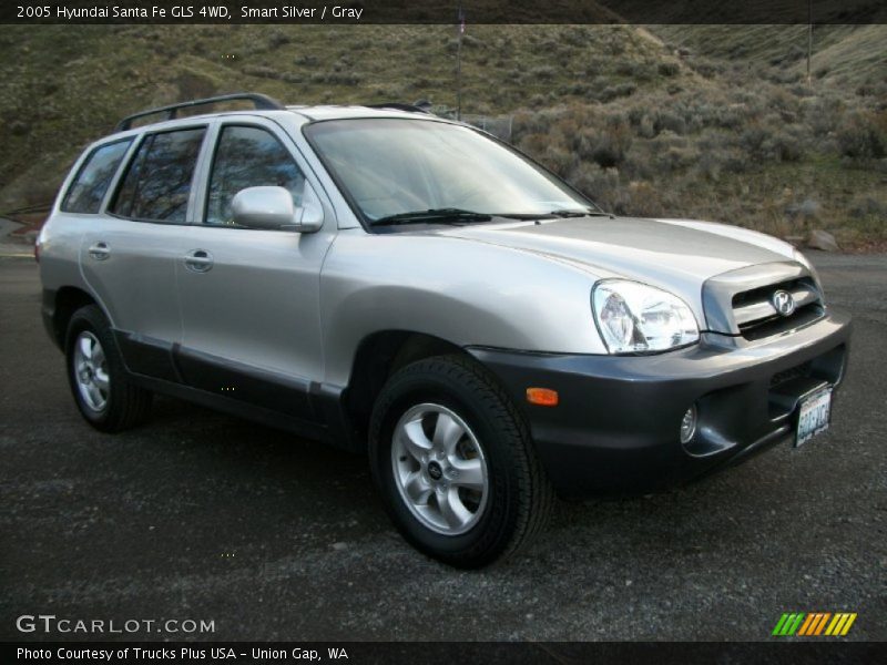 Smart Silver / Gray 2005 Hyundai Santa Fe GLS 4WD