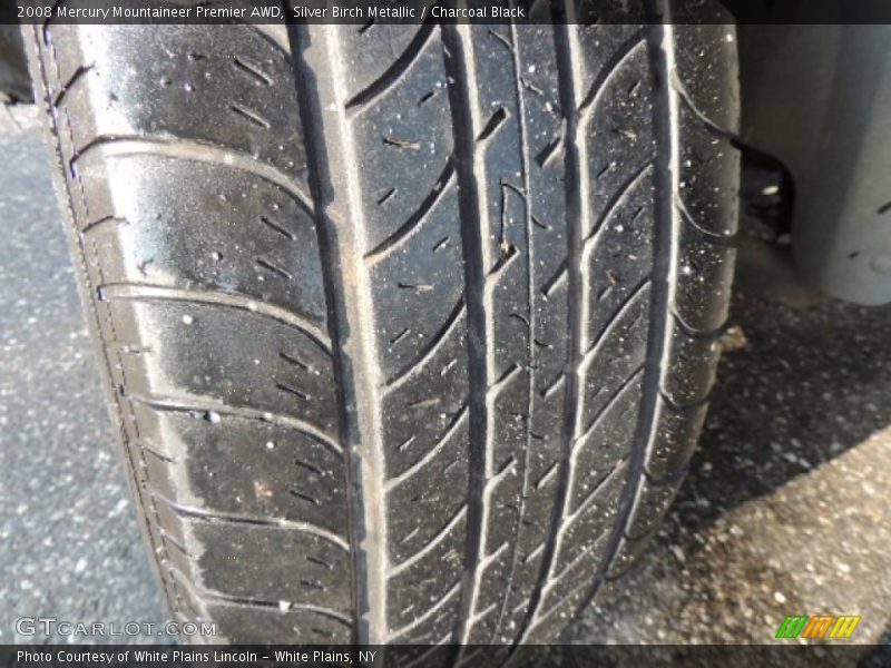 Silver Birch Metallic / Charcoal Black 2008 Mercury Mountaineer Premier AWD