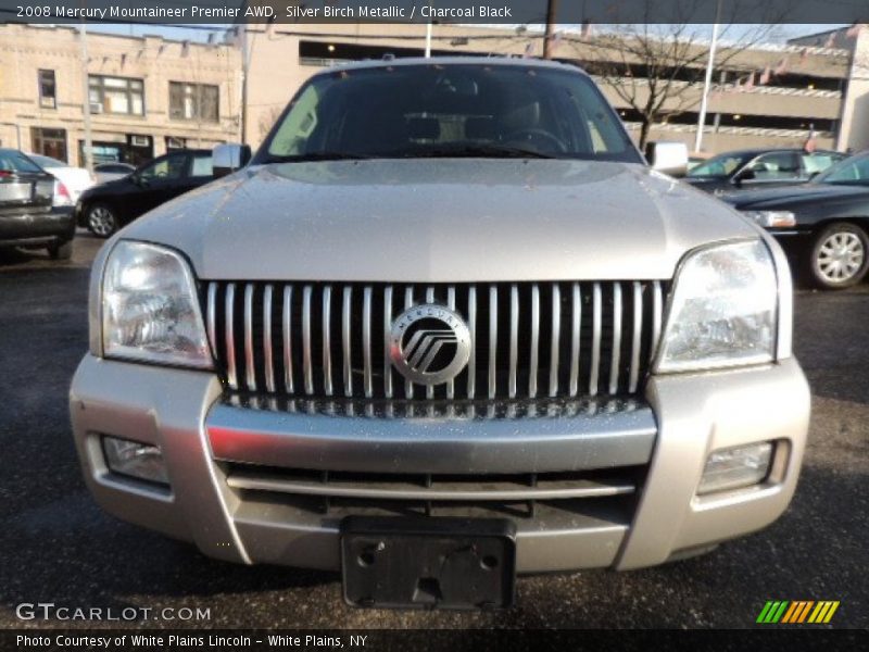 Silver Birch Metallic / Charcoal Black 2008 Mercury Mountaineer Premier AWD