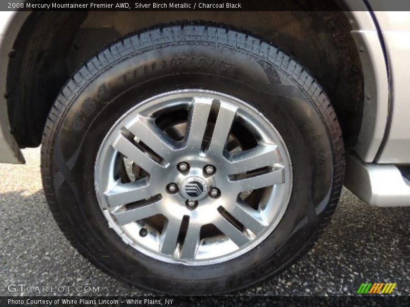 Silver Birch Metallic / Charcoal Black 2008 Mercury Mountaineer Premier AWD