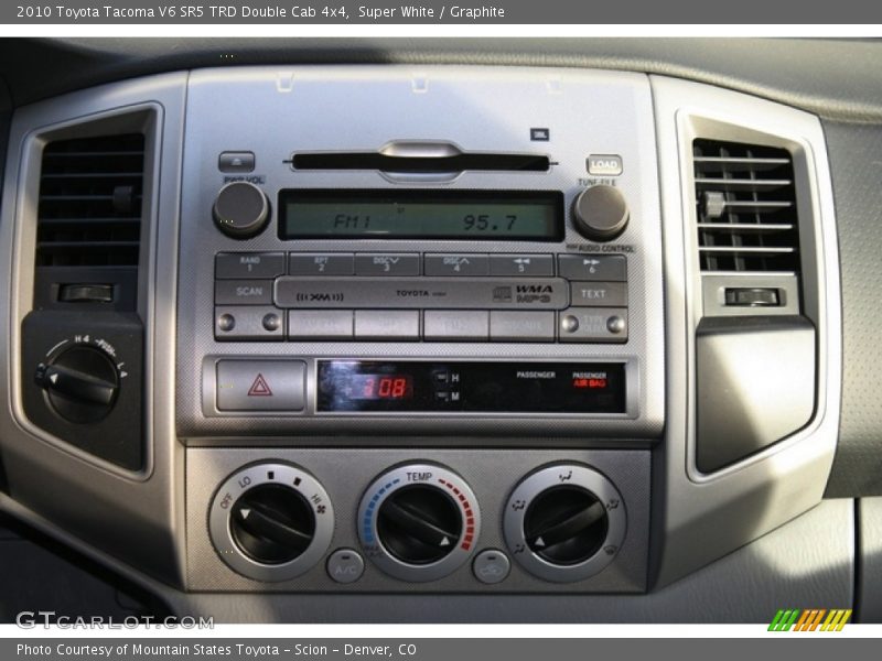Super White / Graphite 2010 Toyota Tacoma V6 SR5 TRD Double Cab 4x4
