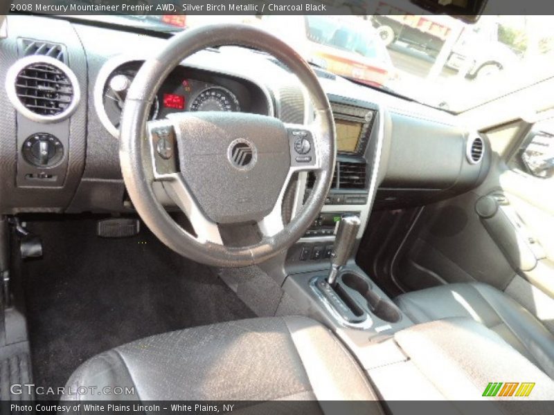 Silver Birch Metallic / Charcoal Black 2008 Mercury Mountaineer Premier AWD