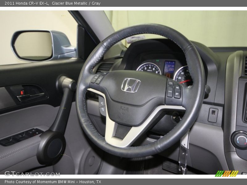 Glacier Blue Metallic / Gray 2011 Honda CR-V EX-L