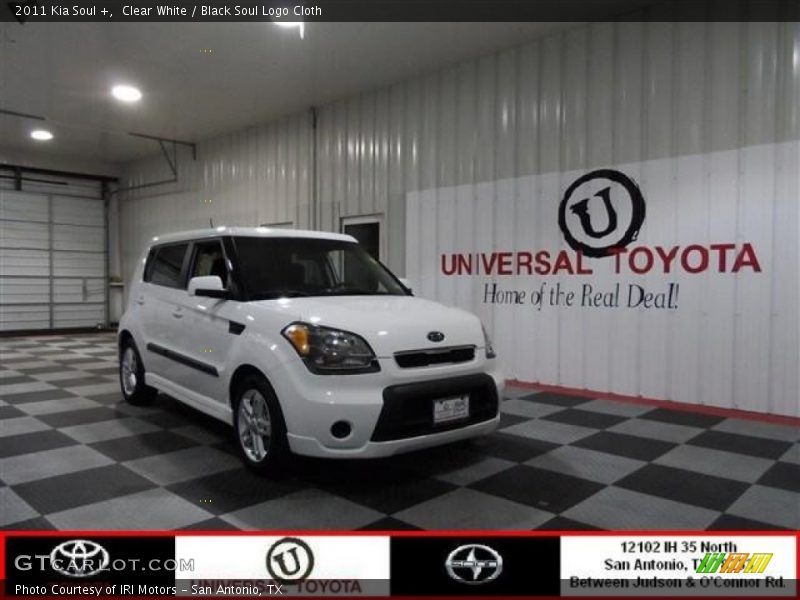 Clear White / Black Soul Logo Cloth 2011 Kia Soul +