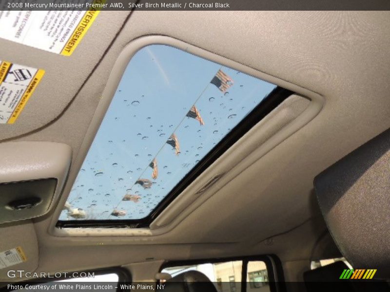 Silver Birch Metallic / Charcoal Black 2008 Mercury Mountaineer Premier AWD