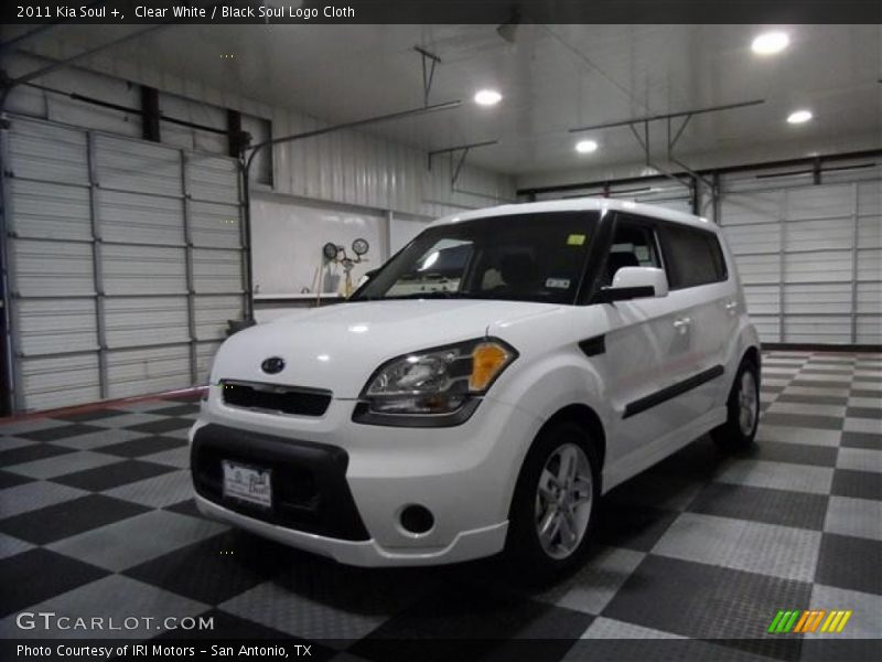 Clear White / Black Soul Logo Cloth 2011 Kia Soul +