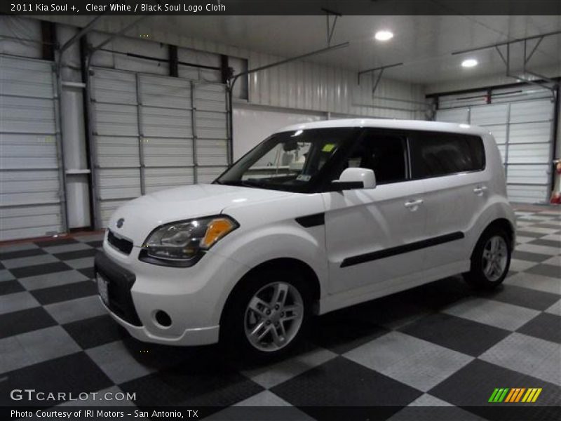 Clear White / Black Soul Logo Cloth 2011 Kia Soul +