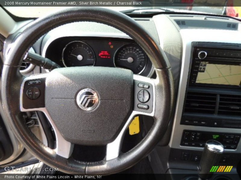 Silver Birch Metallic / Charcoal Black 2008 Mercury Mountaineer Premier AWD