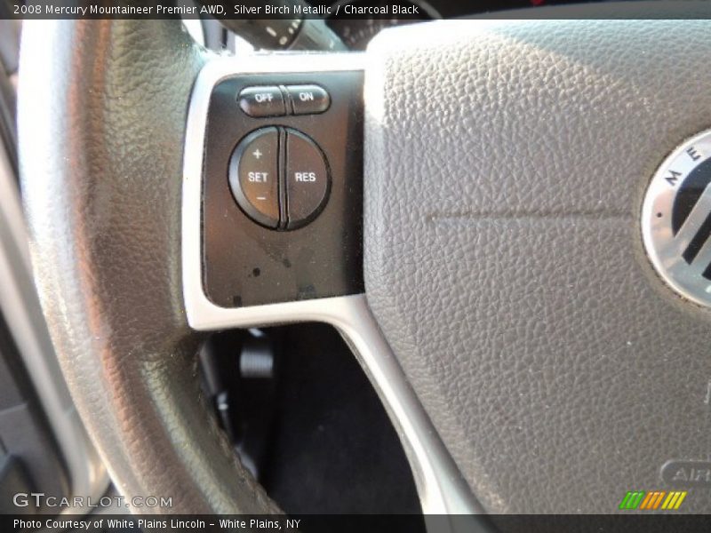 Silver Birch Metallic / Charcoal Black 2008 Mercury Mountaineer Premier AWD