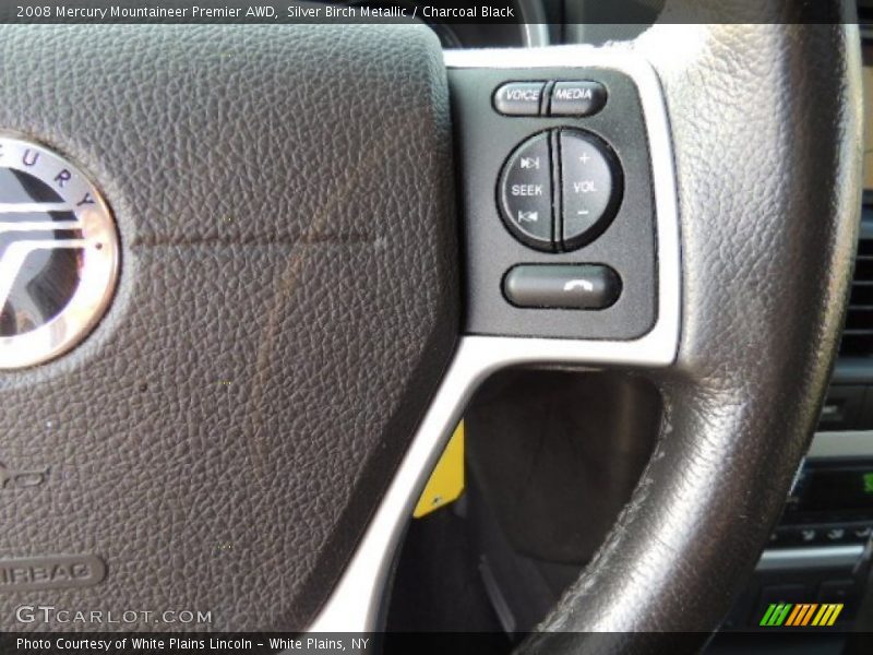 Silver Birch Metallic / Charcoal Black 2008 Mercury Mountaineer Premier AWD