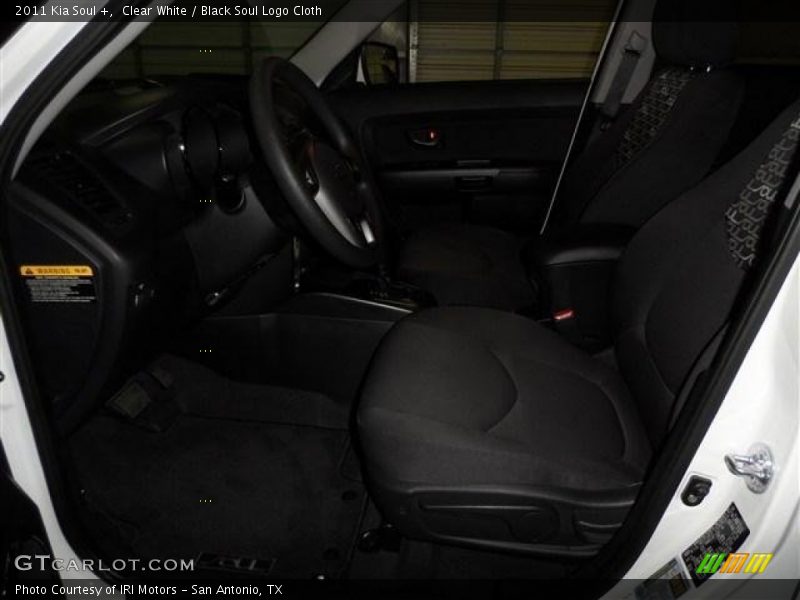 Clear White / Black Soul Logo Cloth 2011 Kia Soul +