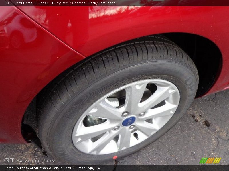 Ruby Red / Charcoal Black/Light Stone 2013 Ford Fiesta SE Sedan