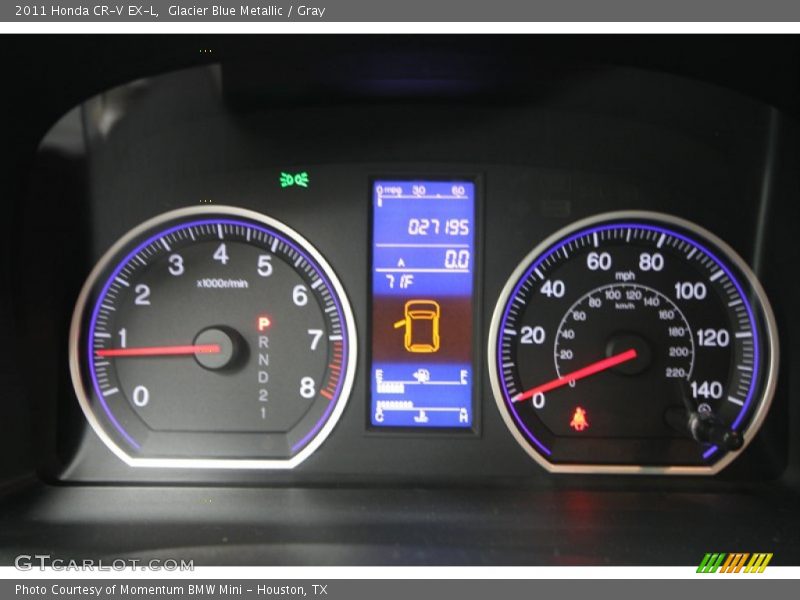Glacier Blue Metallic / Gray 2011 Honda CR-V EX-L