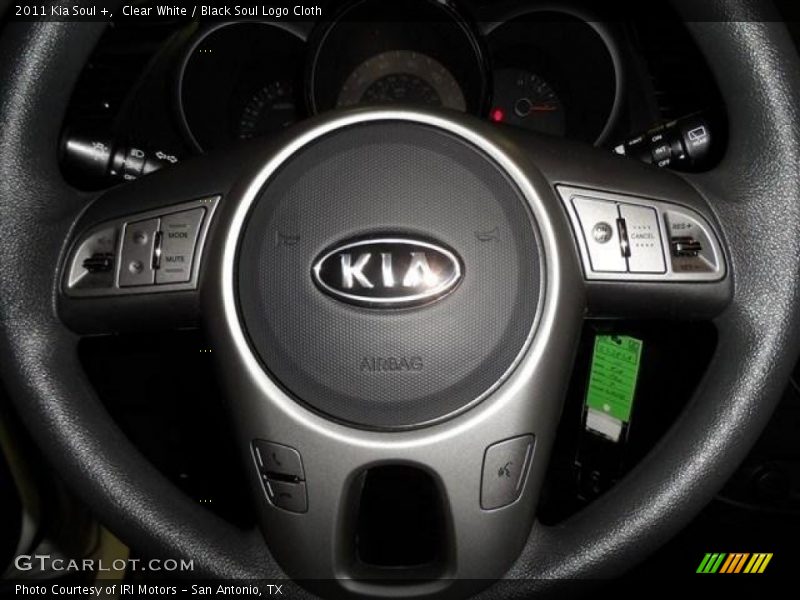 Clear White / Black Soul Logo Cloth 2011 Kia Soul +