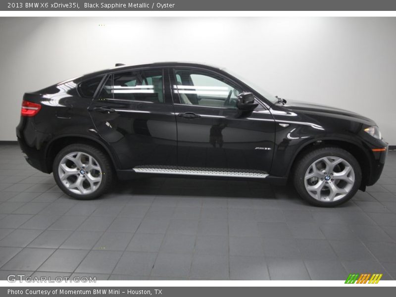 Black Sapphire Metallic / Oyster 2013 BMW X6 xDrive35i