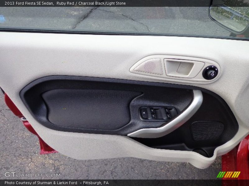 Ruby Red / Charcoal Black/Light Stone 2013 Ford Fiesta SE Sedan