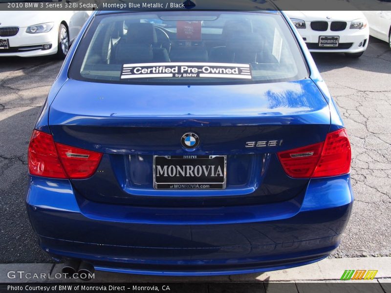 Montego Blue Metallic / Black 2010 BMW 3 Series 328i Sedan