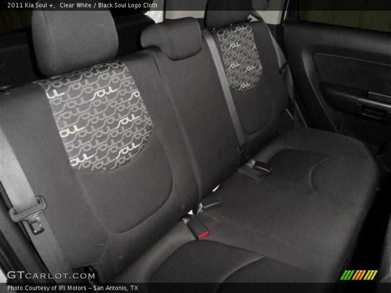 Clear White / Black Soul Logo Cloth 2011 Kia Soul +