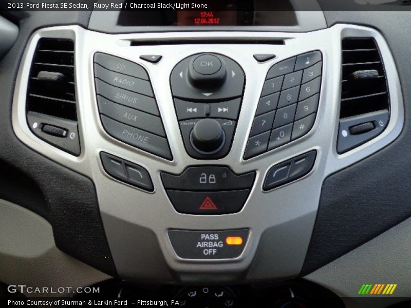 Controls of 2013 Fiesta SE Sedan